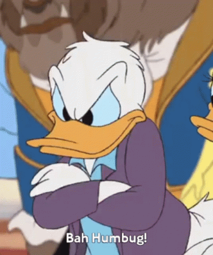 Donald Duck Bah Humbug GIF