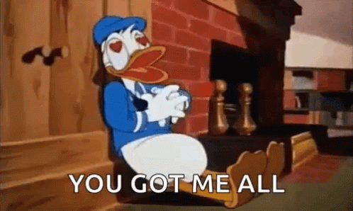 Donald Duck In Love GIF