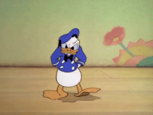 Donald Duck Tapping GIF
