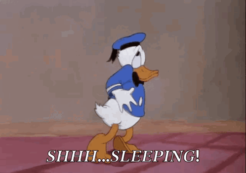 Donald Duck Tip Toe GIF