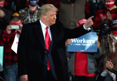 Donald Trump Make A Circle GIF