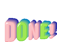 Done Finished Sticker