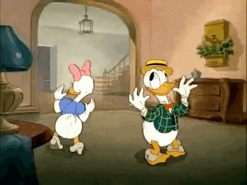 Donlad Duck Daisy Duck GIF
