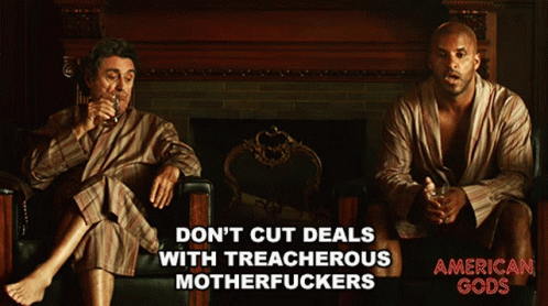 Dont Cut Deals With Treacherous Motherfuckers Shadow Moon GIF. This 498 x 278 animated GIF is part of our only a sith deals in absolutes collection. Created…