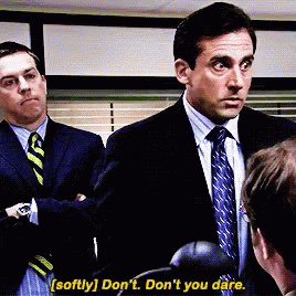 Dont Dont You Dare GIF. This 268 x 268 animated GIF is part of our michael scott noooo collection. Related themes include angry, mad, me. Created by…