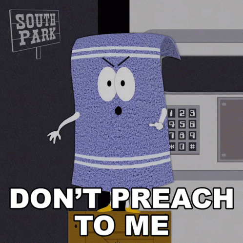 Dont Preach To Me South Park GIF. This 498 x 498 animated GIF is part of our towelie collection. Created by southpark. View the original animation, share…