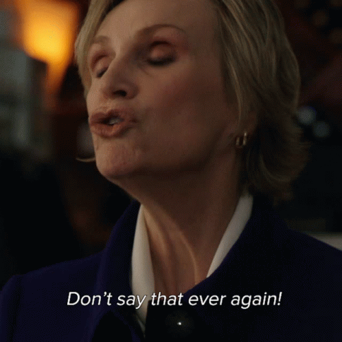 Dont Say That Ever Again Diane Lockhart GIF