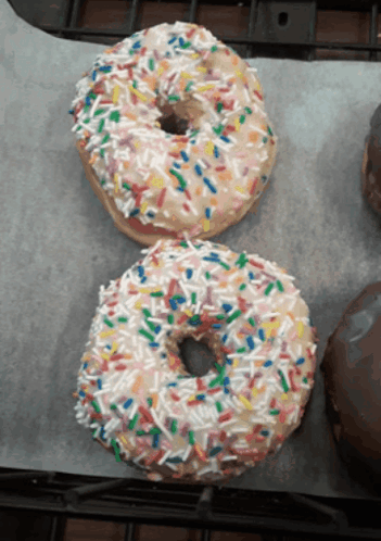 Donuts Vanilla Dip Donut GIF