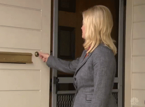 Door Bell Anybody Home GIF