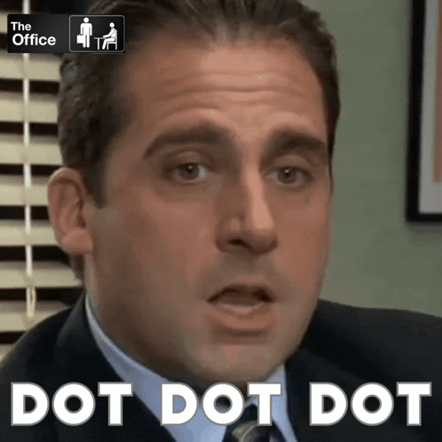 Dot Dot Dot Michael Scott GIF