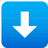 Down Arrow Symbols Sticker