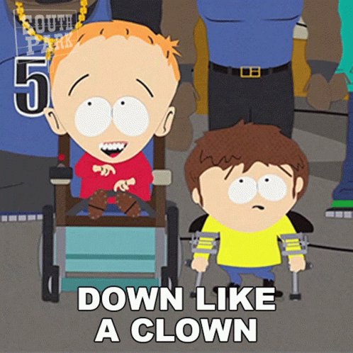 Down Like A Clown Charlie Brown Timmy Burch GIF. This 498 x 498 animated GIF is part of our south park timmy collection. Created by southpark. View the…