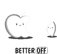 Downsign Better Off Sticker