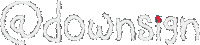 Downsign Username Sticker