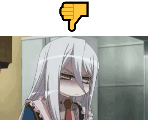 Downvote Anime GIF