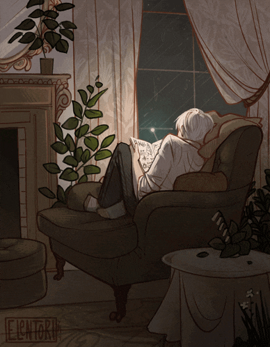 Draco Malfoy Reading GIF