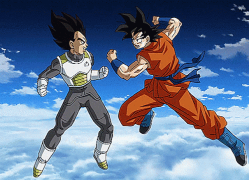Dragon Ball Goku Vs Vegeta GIF