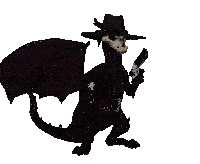 Dragon Cowboy Sticker