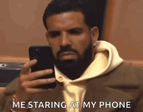 Drake Looking At Phone GIF