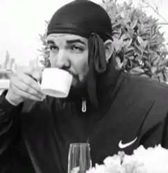 Drake Sips Tea GIF