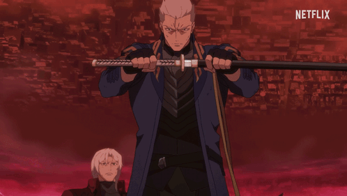 Draws A Sword Vergil GIF