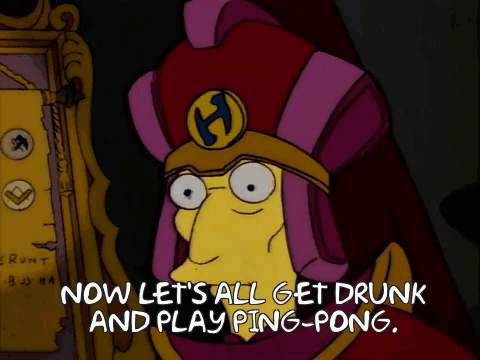 Drunk Ping Pong Table Tennis GIF