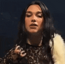 Dua Lipa Nod Dua Lipa Rush GIF