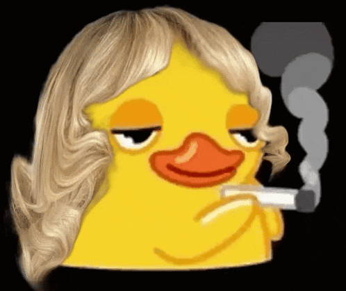 Duck Duck Smoking GIF