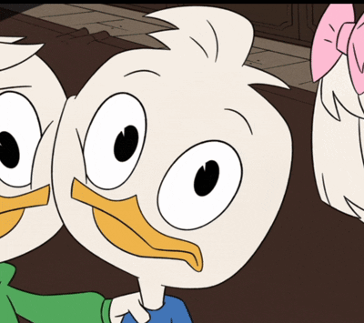 Ducktales Dewey GIF. This 400 x 355 animated GIF is part of our offended gasp collection. Related themes include gasp, offended, shocked. Created by…