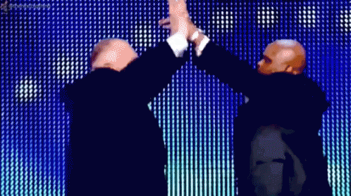 Dudley Boyz Secret Handshake GIF