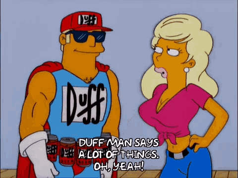 Duffman Simpsons GIF