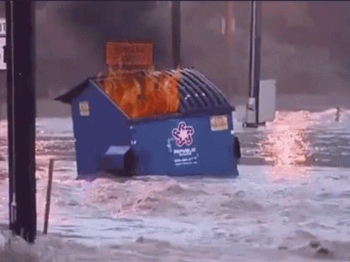 Dumpster Fire Disaster GIF