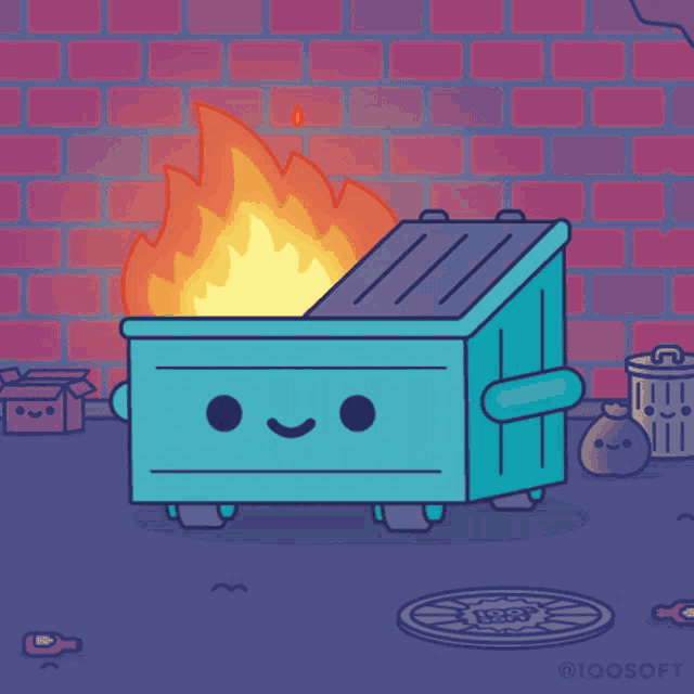 Dumpster Fire Dumpster GIF