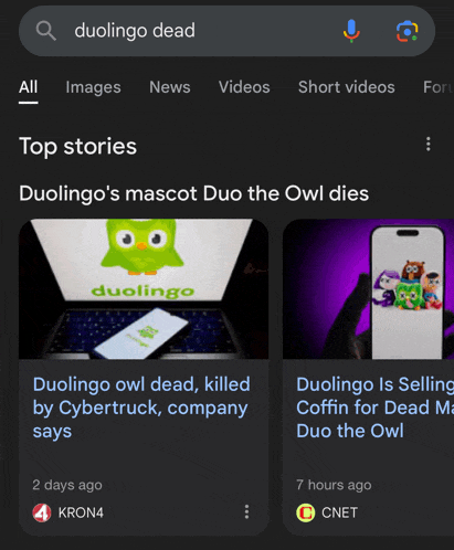 Duolingo Dead Meme
