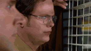 Dwight Smile GIF