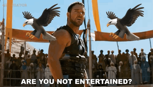 Eagles Eagles Super Bowl GIF. This 498 x 282 animated GIF is part of our gladiator are you not entertained collection. Created by MichaelJendzurski. View…