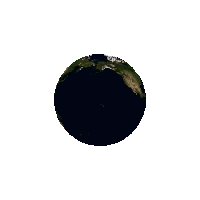 Earth Moon Sticker