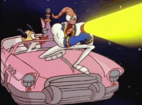 Earthworm Jim Blast Retro GIF