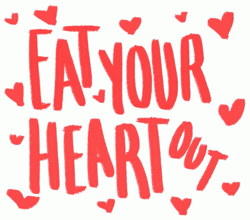 Eat Your Heart Hearts GIF