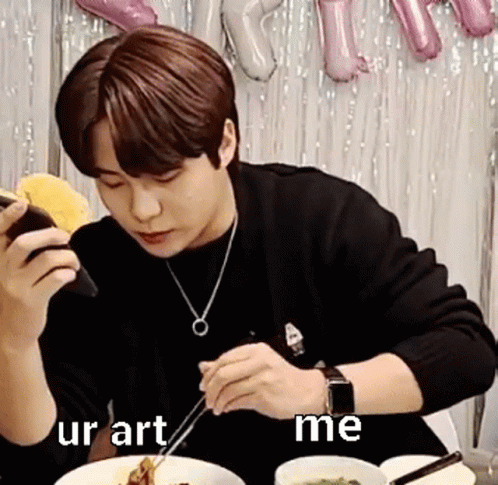 Eating Art Jongho GIF