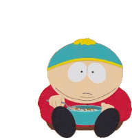 Eating Cereals Eric Cartman Sticker