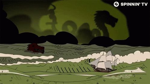 Eating Chemical Surf GIF. This 498 x 280 animated GIF is part of our loch ness collection. Related themes include dragon, eating. Created by spinninrecords…