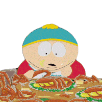 Eating Crab Eric Cartman Sticker