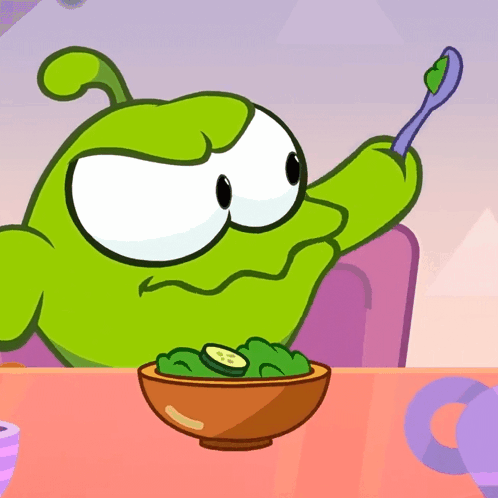 Eating Om Nom GIF