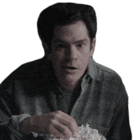 Eating Popcorn Jonathan Larson Sticker