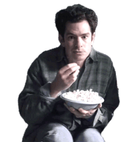 Eating Popcorn Jonathan Larson Sticker