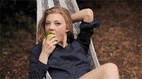 Eating Smiling GIF. This 498 x 278 animated GIF is part of our natalie dormer apple collection. Related themes include eating. Created by Spiderbat36. View…
