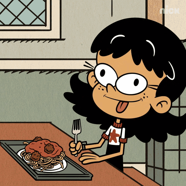 Eating Spaghetti Stella GIF