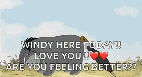 Eeyore Umbrella GIF
