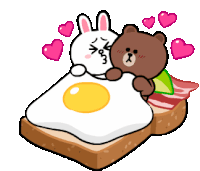Eggy Cuddle Sticker